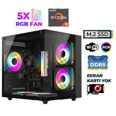 Xaser Raze X10 Ryzen 5 7600 16GB DDR5 Ram 512GB M.2 NVMe SSD Hazır Tavsiye Sistem - 1