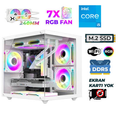 Xaser Raze X190 Intel i5 14600K 16GB DDR5 Ram 512GB M.2 NVMe SSD Sıvı Soğutmalı Hazır Tavsiye Sistem - 1