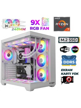 Xaser Raze X220 Ryzen 7 9800X3D 16GB DDR5 Ram 512GB M.2 NVMe SSD Sıvı Soğutmalı Hazır Tavsiye Sistem - Xaser
