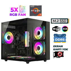 Xaser Raze X30 Ryzen 7 7700 16GB DDR5 Ram 512GB M.2 NVMe SSD Hazır Tavsiye Sistem - Xaser