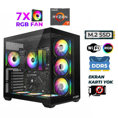 Xaser Raze X30 Ryzen 7 7700 16GB DDR5 Ram 512GB M.2 NVMe SSD Hazır Tavsiye Sistem - 1