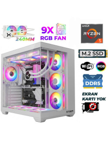 Xaser Raze X340 Ryzen 5 7500X3D 16GB DDR5 Ram 512GB M.2 NVMe SSD Hazır Tavsiye Sistem - Xaser