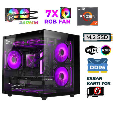 Xaser Raze X50 Ryzen 7 9700X 16GB DDR5 Ram 512GB M.2 NVMe SSD Sıvı Soğutmalı Hazır Tavsiye Sistem - 1