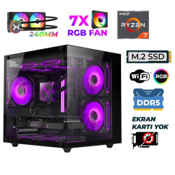 Xaser Raze X60 Ryzen 7 9700X 32GB DDR5 Ram 1TB M.2 NVMe SSD Sıvı Soğutmalı Hazır Tavsiye Sistem - Xaser