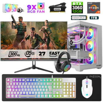 Xaser Star X440 Ryzen 7 7800X3D 32GB Ram 1TB M.2 NVMe SSD 12GB RTX3060 27