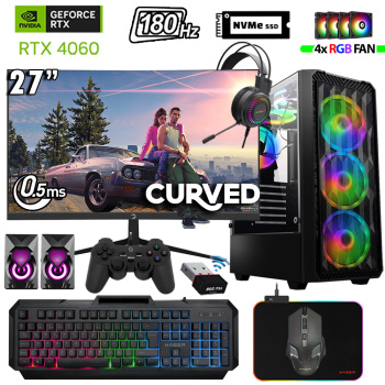 Xaser Thunder x200 i5 14400F 16GB DDR5 Ram 512GB M.2 NVMe SSD 8GB RTX4060 27