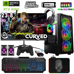 Xaser Thunder x420 Ryzen 5 7500F 32GB DDR5 Ram 1TB M.2 NVMe SSD 8GB RTX4060 23.8