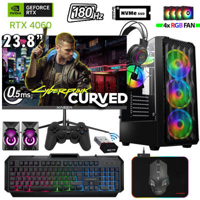 Xaser Thunder x550 Ryzen 7 7700 32GB DDR5 Ram 2TB M.2 NVMe SSD 8GB RTX4060 23.8