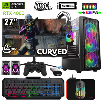 Xaser Thunder x680 i7 12700KF 64GB Ram 2TB M.2 NVMe SSD 8GB RTX4060 27180Hz Oyun Hazır Sistem - Xaser