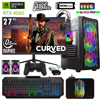 Xaser Thunder x690 i5 12400F 64GB Ram 2TB M.2 NVMe SSD 8GB RTX4060 27180Hz Oyun Hazır Sistem - 1