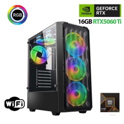 Xaser Thunder x840 Ryzen 7 7700 16GB DDR5 Ram 1TB M.2 NVMe SSD 16GB RTX5060 Ti Oyuncu Masaüstü Bilgisayarı - 1