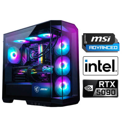 Xaser Velox x570 i9 14900KF 32GB DDR5 Ram 1TB M.2 NVMe SSD 32GB RTX5090 Sıvı Soğutmalı Msı Oyuncu OEM Paket - 1