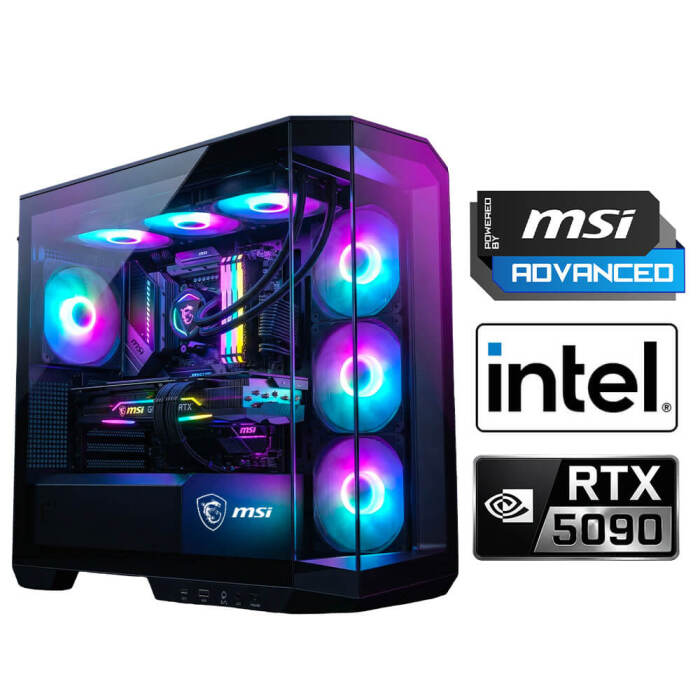 Xaser Velox x590 i9 14900KF 64GB DDR5 Ram 2TB M.2 NVMe SSD 32GB RTX5090 Sıvı Soğutmalı Msı Oyuncu OEM Paket - 1