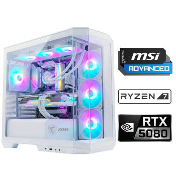 Xaser Velox x640 Ryzen 7 7800X3D 64GB DDR5 Ram 2TB M.2 NVMe SSD 16GB RTX5080 Sıvı Soğutmalı Msı Oyuncu OEM Paket - Xaser
