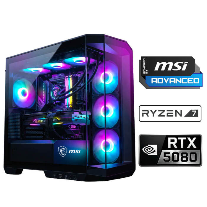 Xaser Velox x680 Ryzen 7 9800X3D 64GB DDR5 Ram 2TB M.2 NVMe SSD 16GB RTX5080 Sıvı Soğutmalı Msı Oyuncu OEM Paket - 1