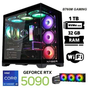 Xaser X100 i9 14900KF 32GB DDR5 Ram 1TB M.2 NVMe SSD 32GB RTX5090 Oyuncu Tavsiye Sistem - Xaser