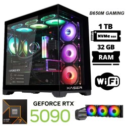 Xaser X101 Ryzen 7 9800X3D 32GB DDR5 Ram 1TB M.2 NVMe SSD 32GB RTX5090 Masaüstü Oyuncu Bilgisayarı - 1