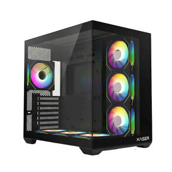 XASER XR20-SİYAH 7X RGB FAN TUŞ KONTROL (PSU YOK) AKVARYUM KASA - Xaser