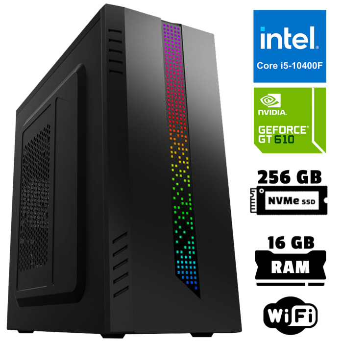 Xaser Xsr1043 i5 10400F 16GB Ram 256GB M.2 NVMe SSD 2GB GT610 Ekran Kartı Ofis Hazır Sistem - 1