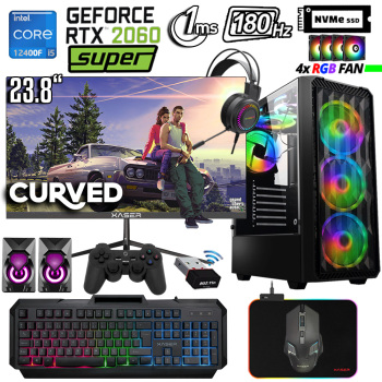 Xaser Xsr1069 i5 12400F 32GB Ram 512GB M.2 NVMe SSD 8GB RTX2060 SUPER 24