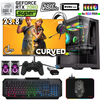 Xaser Xsr1083 i5 10400F 32GB Ram 1TB M.2 NVMe SSD 8GB RTX2060 SUPER 23.8