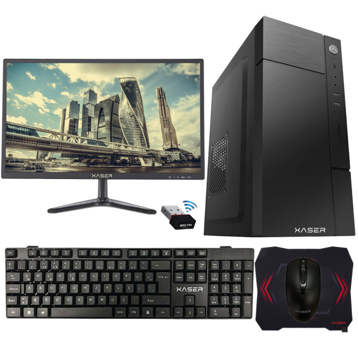 Xaser Xsr110 i3 2100 8GB Ram 128GB SSD 21.5 Monitör Ofis Hazır Sistem - 1