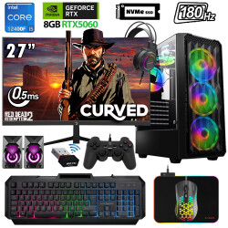 Xaser Xsr1120 i5 12400F 32GB Ram 2TB M.2 NVMe SSD 8GB RTX5060 27