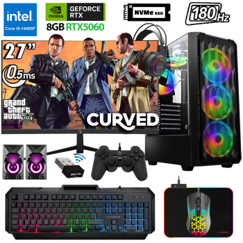 Xaser Xsr1126 i5 14400F 32GB DDR5 Ram 2TB M.2 NVMe SSD 8GB RTX5060 27