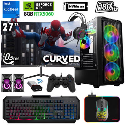Xaser Xsr1137 i7 14700F 32GB DDR5 Ram 1TB M.2 NVMe SSD 8GB RTX5060 27