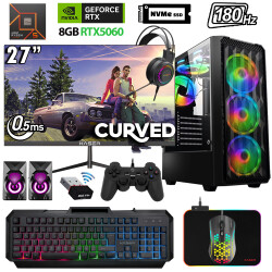 Xaser Xsr1150 Ryzen 5 8400F 32GB DDR5 Ram 2TB M.2 NVMe SSD 8GB RTX5060 27