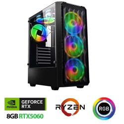 Xaser Xsr1155 Ryzen 5 7500F 32GB DDR5Ram 1TB M.2 NVMe SSD 8GB RTX5060 27