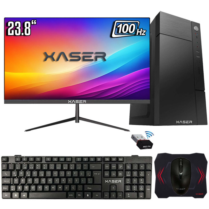 Xaser Xsr1191 Ryzen 5 5500 16GB Ram 512GB SSD 2GB GT610 23.8
