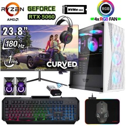 Xaser Xsr1207 Ryzen 7 5700x 32GB Ram 1TB M.2 NVMe SSD 8GB RTX5060 23.8