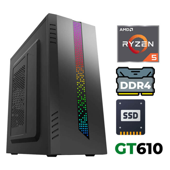Xaser Xsr1211 Ryzen 5 3600 16GB Ram 512GB SSD 2GB GT610 Ultra Performanslı Ofis Bilgisayarı - 1