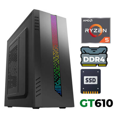 Xaser Xsr1212 Ryzen 5 3600 32GB Ram 1TB SSD 2GB GT610 Ultra Performanslı Ofis Bilgisayarı - 1