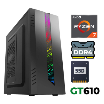 Xaser Xsr1216 Ryzen 7 5700X 32GB Ram 2TB M.2 nvmE SSD 2GB GT610 Ultra Performanslı Ofis Bilgisayarı - Xaser