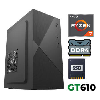Xaser Xsr1218 Ryzen 7 5700X 16GB Ram 512GB SSD 2GB GT610 Ultra Performanslı Ofis Bilgisayarı - Xaser