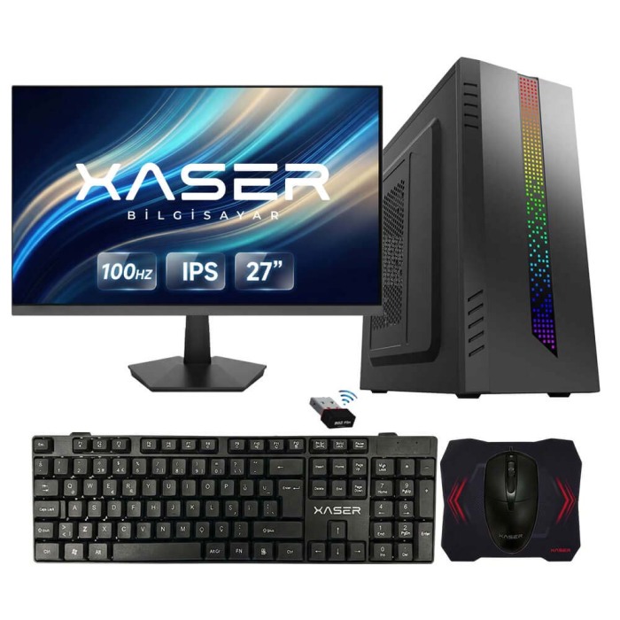 Xaser Xsr1321 Ryzen 7 5700X 16GB Ram 512GB SSD 2GB GT610 Ekran Kartı 27