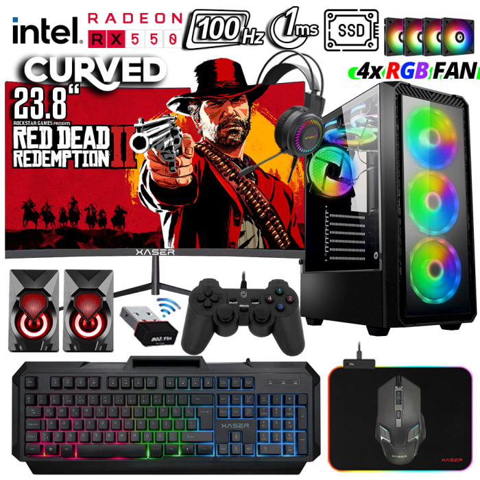 Xaser Xsr314 i5 4590 16GB Ram 512GB SSD 8GB RX580 GDDR5 256Bit 23.8