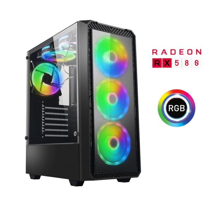 Xaser Xsr362 i7 4770 16GB Ram 512GB SSD 8GB RX580 Ekran Kartı Oyun Hazır Sistem - 1