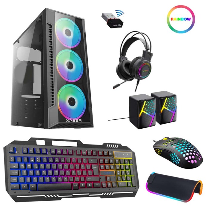 Xaser Xsr377 i5 3470 16GB Ram 256GB SSD 4GB RX550 Ekran Kartı Oyuncu Set Oyun Hazır Sistem - 1