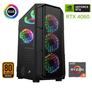 Xaser Xsr441 Ryzen 5 5600 16GB Ram 512GB M.2 NVMe SSD 8GB RTX4060 Ekran Kartı Oyun Hazır Sistem - Xaser