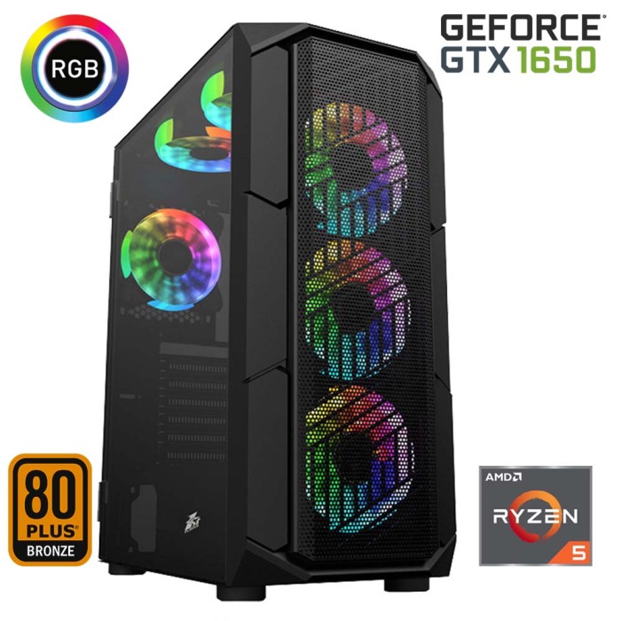 Xaser Narya Xsr471 Ryzen 5 5600 16GB Ram 512GB M.2 NVMe SSD 4GB GTX1650 Ekran Kartı 24