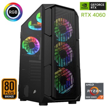 Xaser Xsr483 Ryzen 7 5700x 16GB Ram 1TB M.2 NVMe SSD 8GB RTX4060 Ekran Kartı Oyun Hazır Sistem - Xaser