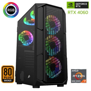 Xaser Xsr485 Ryzen 7 5700x 32GB Ram 1TB M.2 NVMe SSD 8GB RTX4060 Ekran Kartı Oyun Hazır Sistem - Xaser