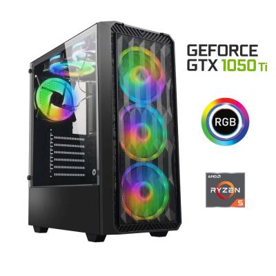 Xaser Xsr554 Ryzen 5 5600 16GB Ram 512GB M.2 NVMe SSD 4GB GTX1050 Ti Ekran Kartı Oyun Hazır Sistem - 1