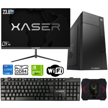 Xaser Xsr564 i5 12400F 16GB Ram 512GB M.2 NVMe SSD 2GB GT610 Ekran Kartı 23.8 Monitör Ofis Hazır Sistem - Xaser