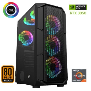 Xaser Xsr616 Ryzen 7 5700x 32GB Ram 1TB M.2 NVMe SSD 6GB RTX3050 Ekran Kartı Oyun Hazır Sistem - Xaser
