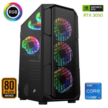 Xaser Xsr651 i5 11400F 32GB Ram 512GB M.2 NVMe SSD 6GB RTX3050 Ekran Kartı Oyun Hazır Sistem - Xaser