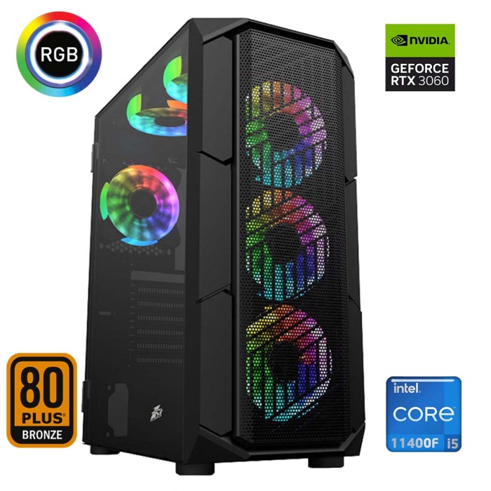 Xaser Xsr664 i5 11400F 32GB Ram 1TB M.2 NVMe SSD 12GB RTX3060 Ekran Kartı Oyun Hazır Sistem - 1
